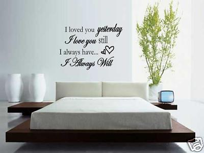 #ad LOVE YOU ALWAYS Vinyl Wall Art Decal Sticker Home 36quot; $24.69