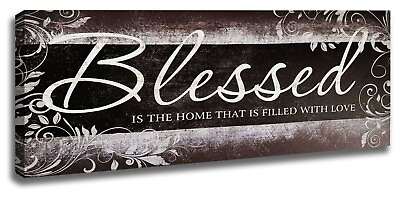 #ad Blessed Wall Decor Family Canvas Large Family Canvas Wall Art $79.97