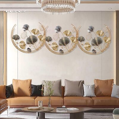 #ad Gold Metal Wall Decor Ginkgo Leaf Wall Decor Gold Wall Decor for Living Room ... $138.38