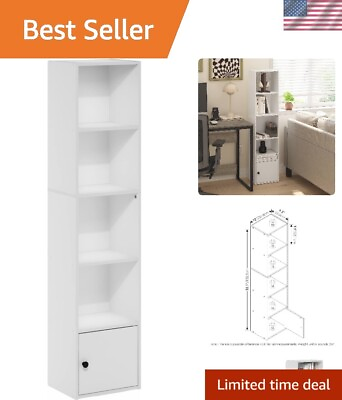 #ad Stylish 5 Cube Bookcase with Cabinet Versatile Organizer for Modern Spaces $78.99