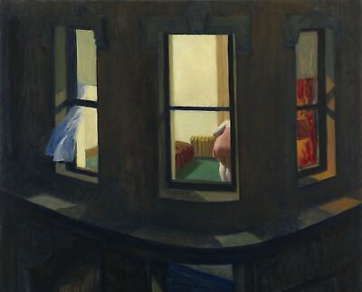 #ad Night Windows by Edward Hopper art painting print $16.99