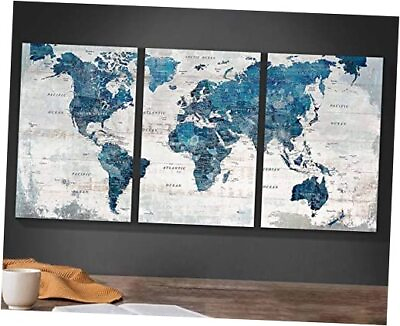 #ad Wall Art for Living Room Office Wall Decor Overall 48#x27;#x27;W x 24#x27;#x27;H 1 Blue $95.98