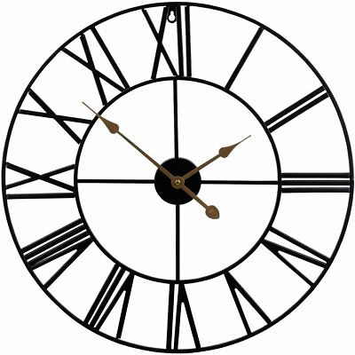 #ad Sorbus Wall Clock 24” Round Oversized Centurian Roman Numeral Style Home Décor $34.99
