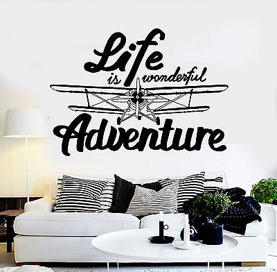 #ad Vinyl Wall Decal Inspired Quote Adventure Home Art Decor Stickers ig4618 $69.99