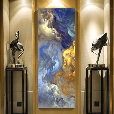 #ad Abstract Colors Unreal Canvas Poster Blue Cloud Canvas Wall Art Canvas Paintings $7.91