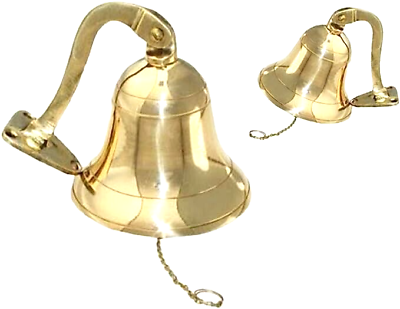 #ad Brass Ship Nautical Wall Decor Bell 4 inches Rustic Vintage Home Decor Gifts $38.25
