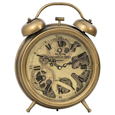 #ad Yosemite Home Decor Table Clocks 13quot; x 10quot; AA Batteries Power Brass Bronze $56.09