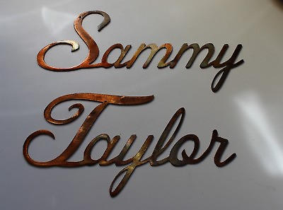 #ad Personalized Custom Name in Cursive Max. 12 Letters Metal Wall Art Copper $45.98