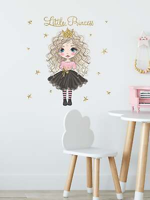 #ad Little Princess Girl Wall Sticker Decorative Wall Art Decal Creative Design for $7.64
