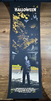 #ad “Halloween” Art Print Movie Poster By JC Richard Limited Edition 12 X 36 Inches $149.35