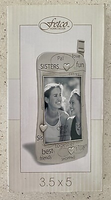 #ad Fetco Home Decor Photo Picture Frame 3.5 x 5quot; Sisters Best Friends Cell Phone $8.00