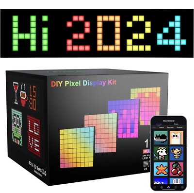 #ad Pixel Display Set App Controlled Art Room Store Wall for DIY Animations Decor $79.99