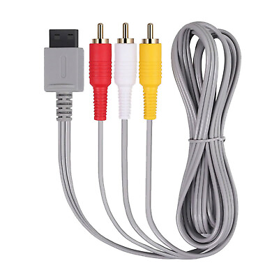 #ad Audio Video AV Composite 3 RCA Cable for Nintendo Wii NEW US SELLER $7.25