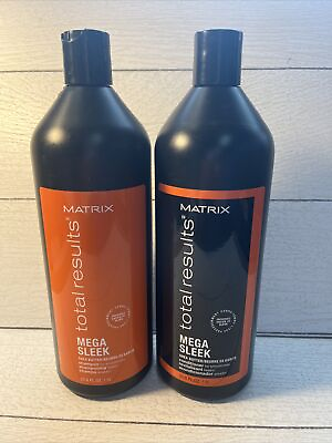 #ad Matrix Total Results Mega Sleek Shampoo and Conditioner Sealed 33.8 oz Each $52.00