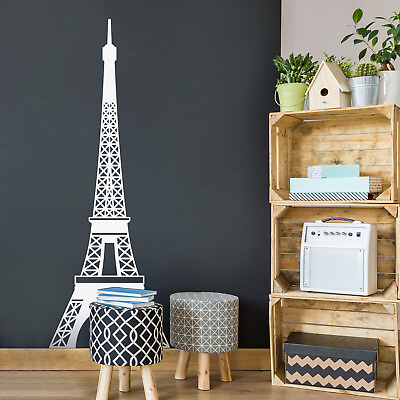 #ad Vinyl Wall Art Decal Eiffel Tower 60quot; x 22quot; France Modern Decor $21.99