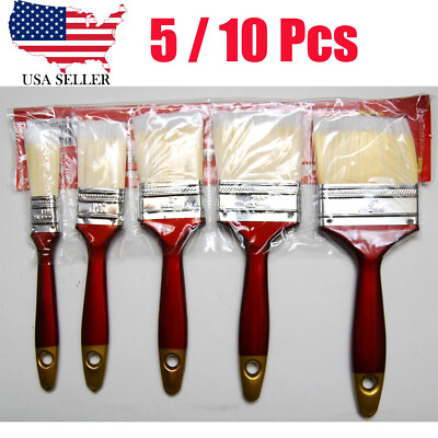 #ad 5 10 Home Wall Paint Brushes 3quot; 2.5quot; 2quot; 1.5quot; 1quot; Designed Paint for All US $7.99