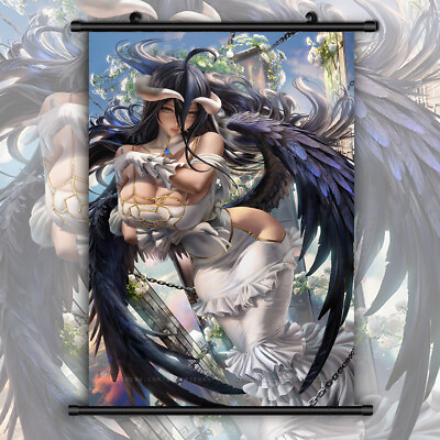 Overlord Albedo Anime Canva Wall Art Hanging Poster Scroll $3.99