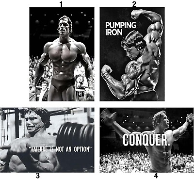 #ad Motivational Posters Arnold Schwarzenegger Poster Poster Wall Art Decor $11.99
