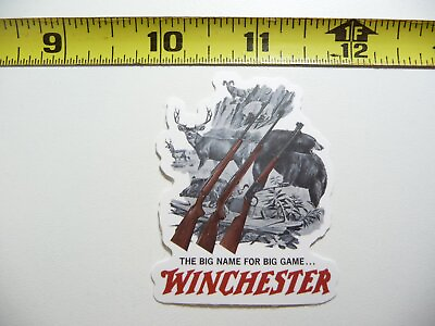 #ad WINCHESTER RIFLES DEER BEAR DECAL STICKER HUNT HUNTER HUNTING WILDLIFE $2.74
