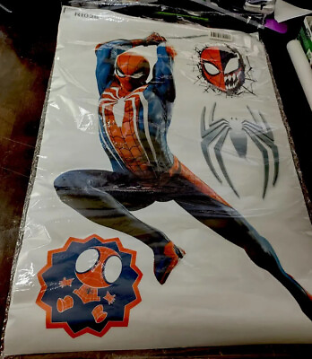 Spiderman Decal Removable Wall 3D Decal 4 On 1 Sheet Spider Clone Local US Sellr $12.50