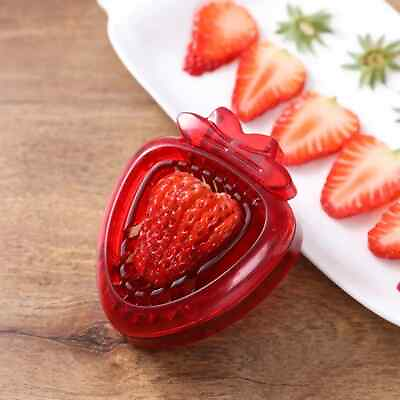 #ad Kitchen Fruit Tools Strawberry Slicer Strawberry Corer Strawberry Peeler Stem Re $6.67