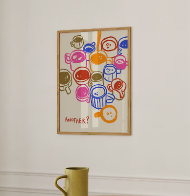 Another Coffee Poster Coffee Poster Kitchen Wall Art Kitchen Decor Aesthetic $11.99