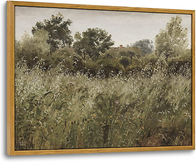 #ad Framed Canvas Wall Art Room Decor Wilderness Landscape Painting Prints Vintage $30.74