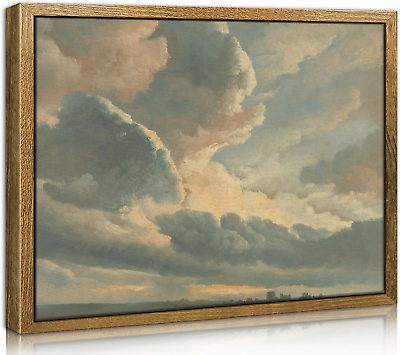 #ad #ad Framed Canvas Wall Art 12×16In Classical Wall Decor for Living Room Clouds wit $31.24