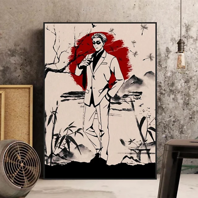 #ad #ad Japanese Anime Aesthetics Wall Art Jiu Jitsu Kaisan Gojo Sato Modern HD Canvas P $12.34