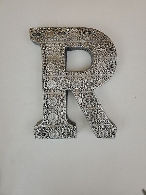 #ad 3D Metal Letter R Wall Art Decor Alphabet Sign Initial $12.00