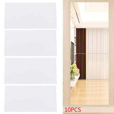 #ad 10* Wall Stickers 30*15cm Acrylic Wall Stickers Adhesive Background Decor Panel $9.93