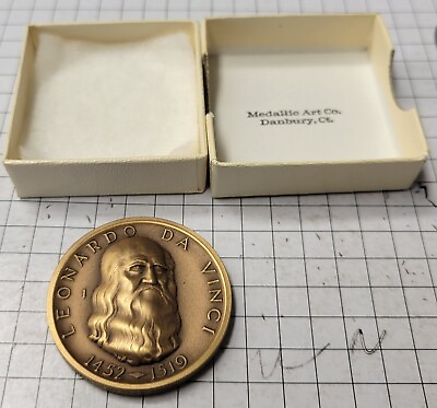 #ad #ad Leonardo Da Vinci Bronze Medal 1975 Portrait Contest Medal. Medallic Art Co. $39.95