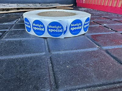 #ad Roll Of New Vintage KMart Blue Light Special stickers. $110.00