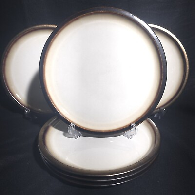#ad Set of 6 Thira Brown Cream by Target Home Stoneware Dinner Plates 10.5 Inch $29.64