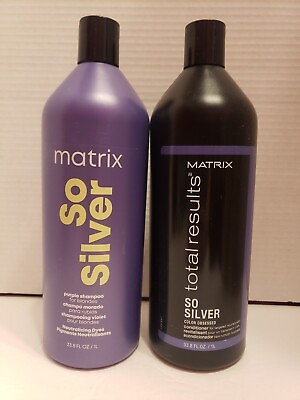 #ad #ad Matrix So Silver Shampoo And Conditioner Both 33.8oz sealed $42.99