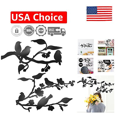 #ad Durable Metal Birds Wall Art Perfect Gift Idea for Home Decor Enthusiasts $33.99