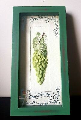 #ad Vintage Chardonnay Wine.  Home Kitchen Art Wall Decor 3D $20.00