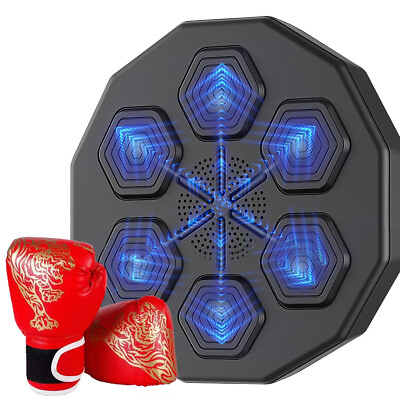 #ad Boxing Training Target Wall Mount Music Bluetooth Indoor Fight Exercise Machines $76.79