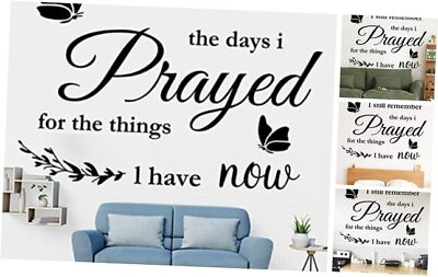 #ad #ad Vinyl Wall Stickers Quotes I Still Remember The Days I Prayed for The Things I $17.64