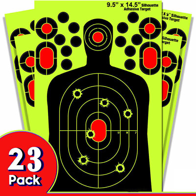 #ad Shooting Targets Reactive Splatter Range Paper Target Gun Shoot Rifle 203 Packs $14.55