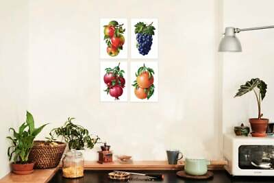 #ad Wall Art Home Decor Fruit Prints Kitchen Wall Art 4 Prints $17.99