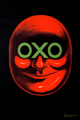 #ad OXO RED FACE CAPPIELLO KITCHEN ART DECOR TOMATO VINTAGE POSTER REPRO $14.28