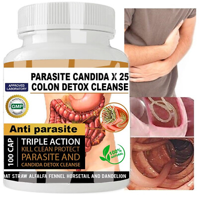 #ad PARASITE DETOX Complete BODY CLEANSE Complex BROAD Spectrum Anti PARASITE $10.90