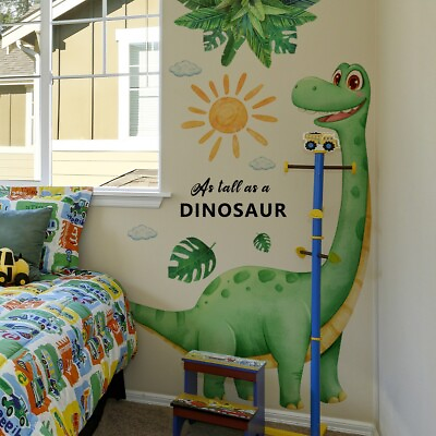 #ad Dinosaur Wall Decal Boys#x27; Bedroom Decor Nursery Dino Wall Sticker jurassic world $20.98