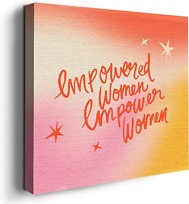 #ad #ad Empowered Women Women Wall Decor Canvas Themed HD Printed amp; Wooden Framed $22.99