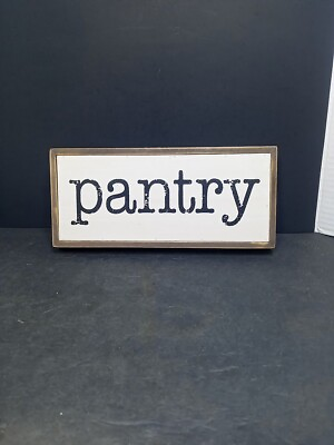 #ad ❤️ PANTRY FARM Style Wooden Sign. Shabby Chic Retro Home DECOR $11.99