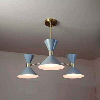#ad Chandelier Mid Century Stilnovo Design Ceiling LIght Bedroom Office Hanging Lamp $199.80