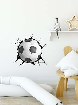 #ad Soccer Ball Wall Sticker Decorative Wall Art Decal Creative Design for Home $7.64