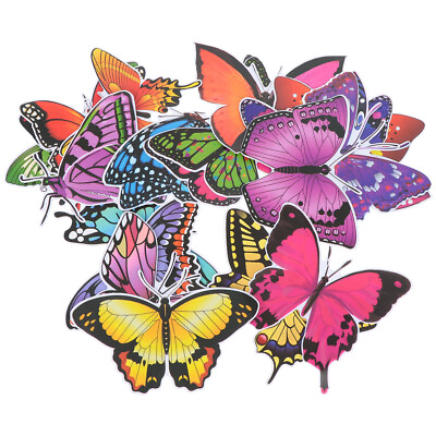 #ad 20Pcs Butterfly Window Sticker Pvc Baby Nursery Wall Stickers 3d Art $11.39