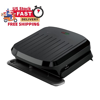 #ad 4 Serving Removable Plate Grill and Panini Black $35.30